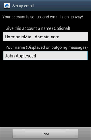 Android - Setup email